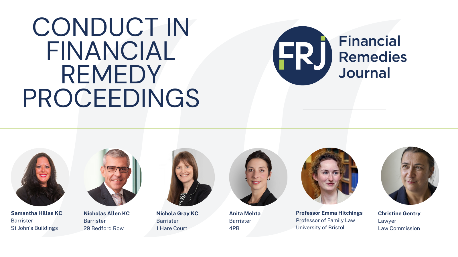 Watch | Conduct in Financial Remedy Proceedings