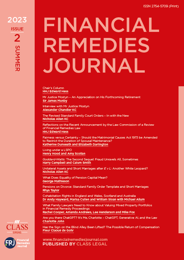 Financial Remedies Journal - 2023 Issue 2 | Summer
