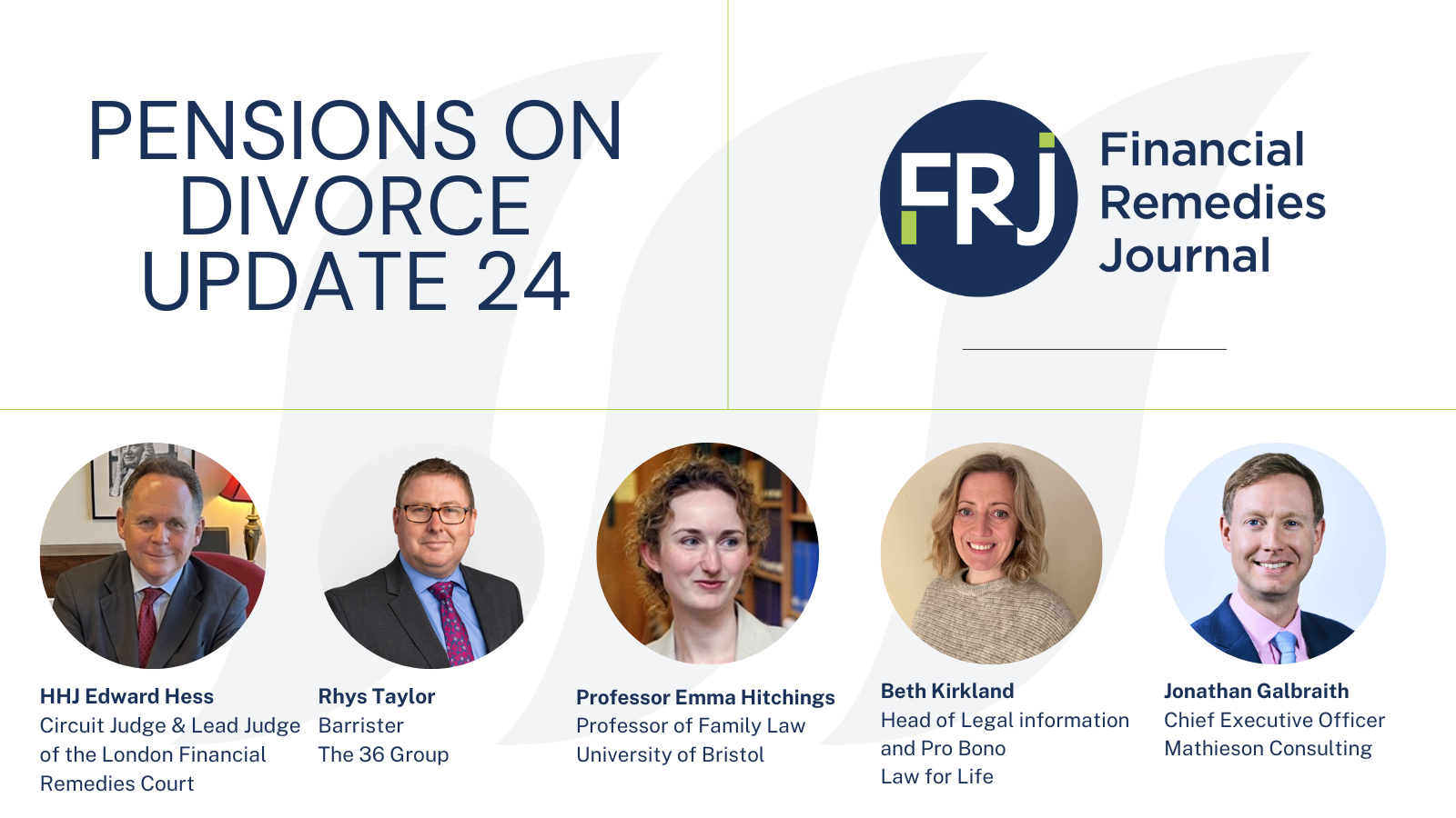 Watch | Pensions on Divorce update 24