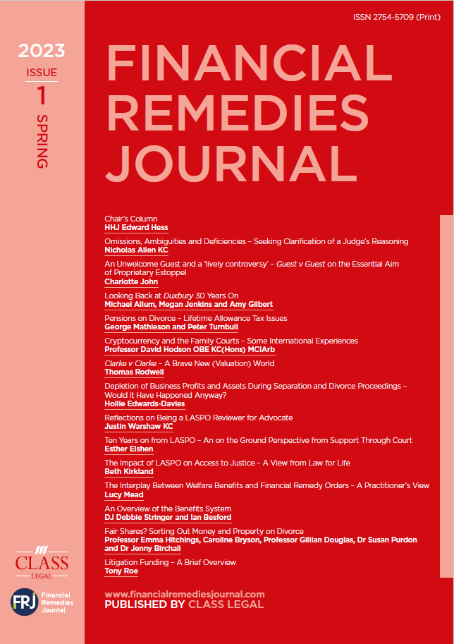 Financial Remedies Journal - 2023 Issue 1 | Spring