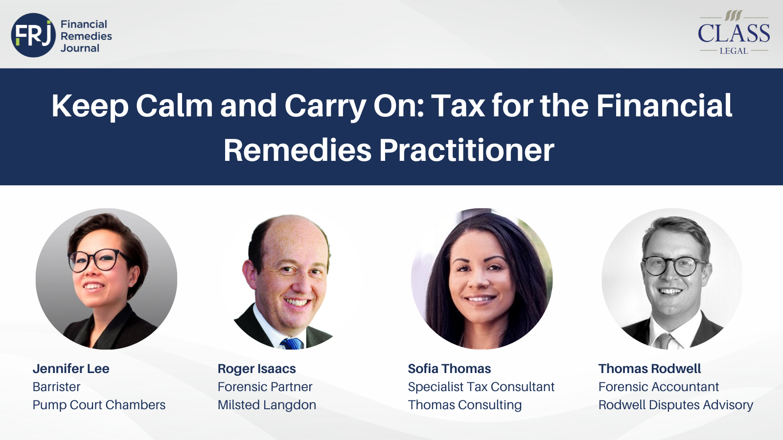Watch | Keep Calm and Carry On: Tax for the Financial Remedies Practitioner (with a presentation on Mltpl)