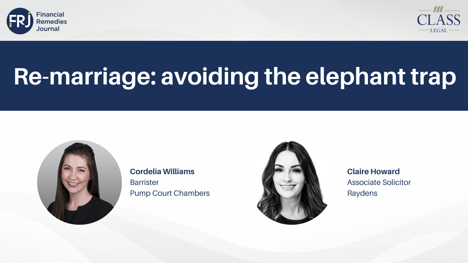 Watch | Re-marriage: avoiding the elephant trap